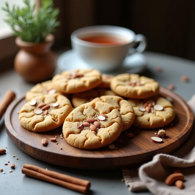 Galletas de Harina de Guisante y Especias Chai: Desayuno Proteico Sin Gluten