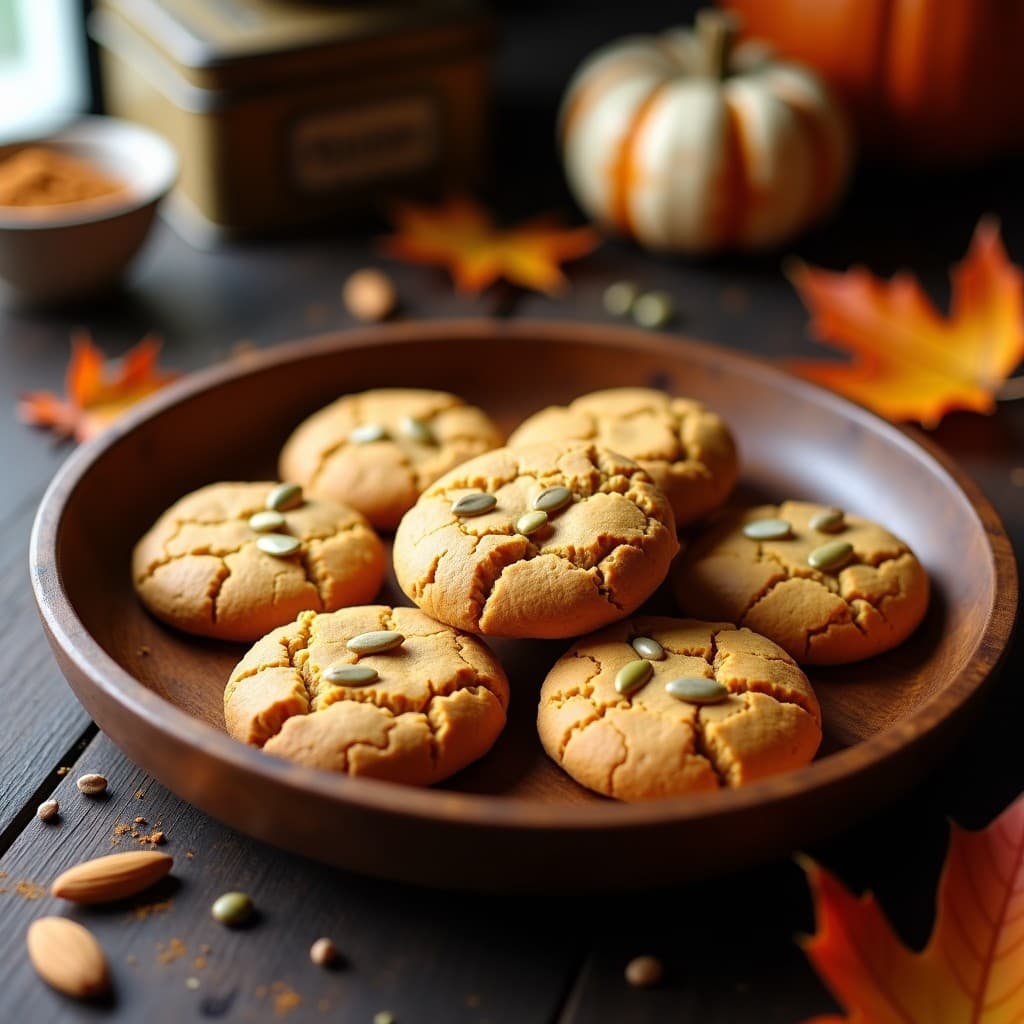 Galletas de Harina de Guisante y Especias de Pumpkin Spice: Postre Americano Sin Gluten en Airfryer