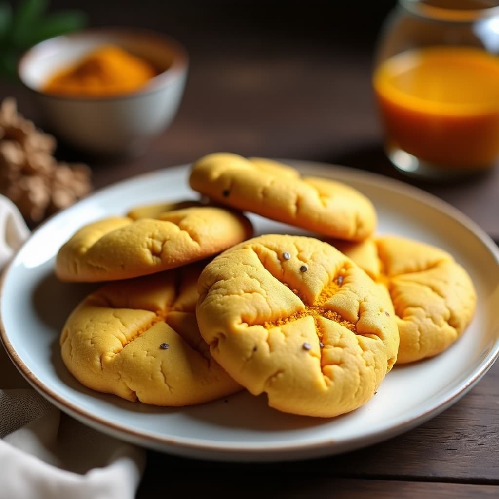 Galletas de Harina de Jaguary con Polvo de Cúrcuma: Postre Sin Gluten y Antinflamatorio