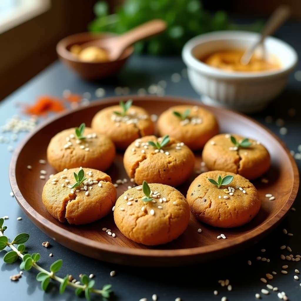 Galletas de Harina de Lenteja y Tahini: Snack Proteico y Sin Harina en Airfryer
