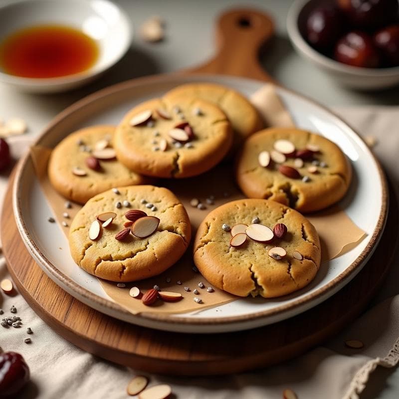 Galletas de Harina de Lentejas y Miel de Dátil: Desayuno Sin Gluten y Energético