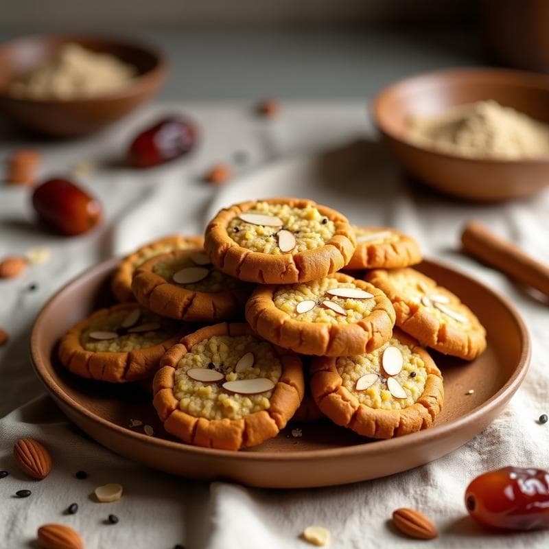 Galletas de Harina de Lentejas y Miele de Dátiles: Snack Vegano Sin Gluten y Energético