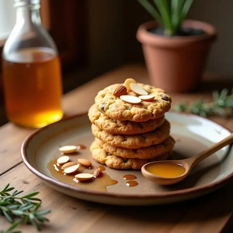 Galletas de Harina de Lentisco y Miel de Tomillo: Postre Canario Sin Azúcar y Antiinflamatorio