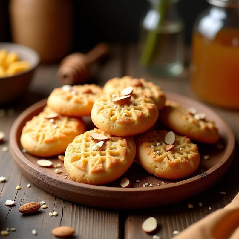 Galletas de Harina de Piñón y Miel de Agave: Postre Sin Gluten y Energético