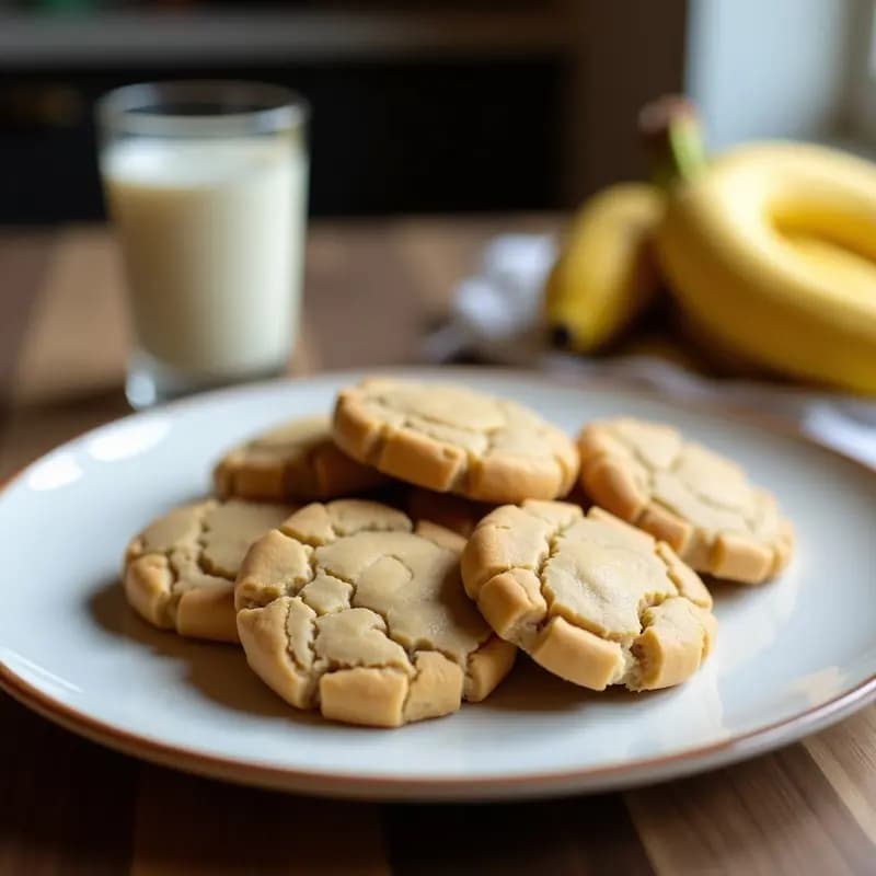 Galletas de Harina de Banano y Tahini: Snack Sin Azúcar y Rico en Magnesio para Tupper