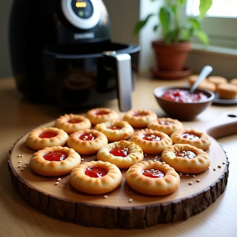 Galletas de Harina de Soja y Mermelada de Tomate: Snack Dulce-Salado Sin Gluten en Airfryer