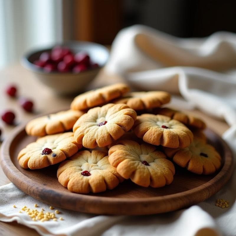 Galletas de Harina de Teff y Arándanos: Snack Sin Gluten y Alto en Hierro