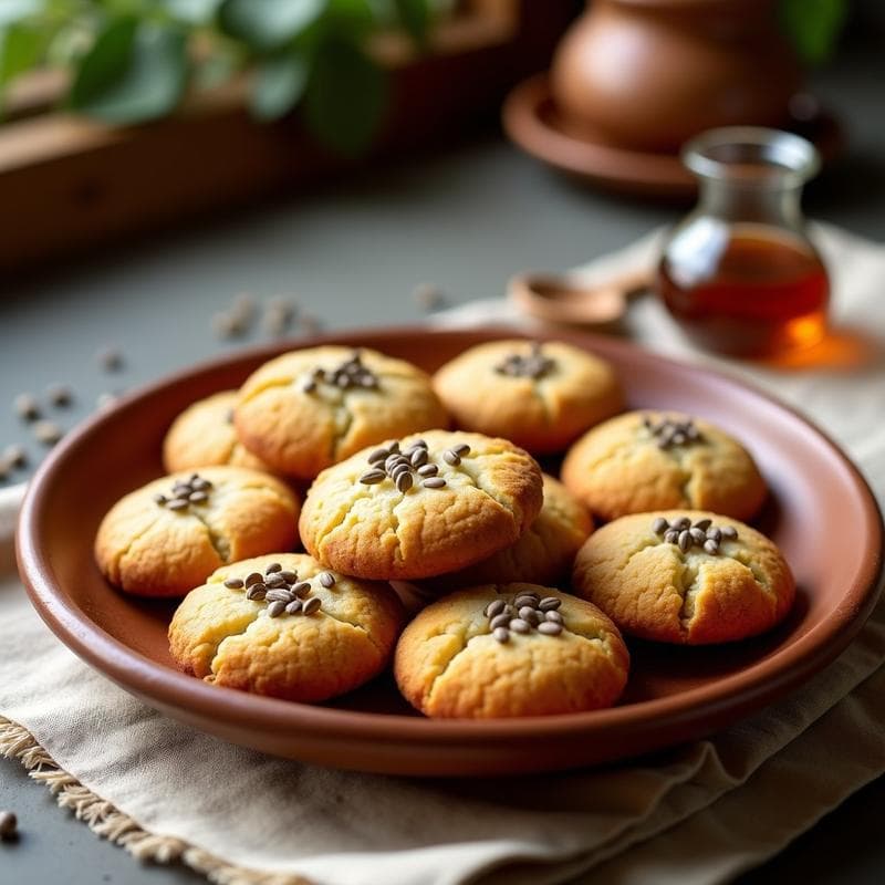 Galletas de Harina de Lensión y Miel de Agave: Snack Mexicano Vegano y Sin Azúcar