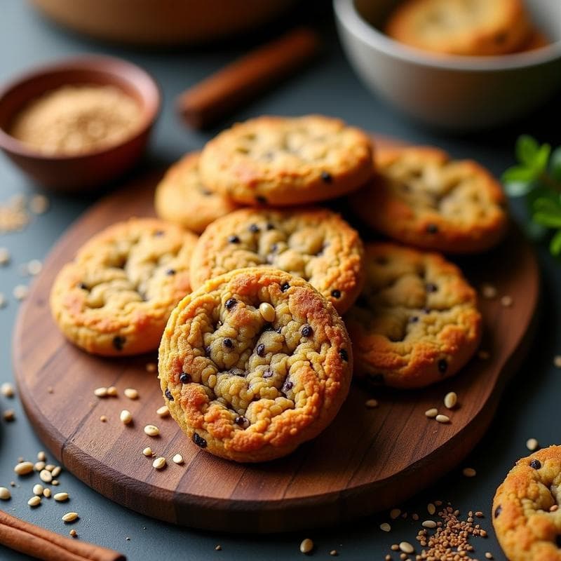 Galletas de Lentejas Negras con Pimienta de Jamaica: Receta Vegana y Crujiente