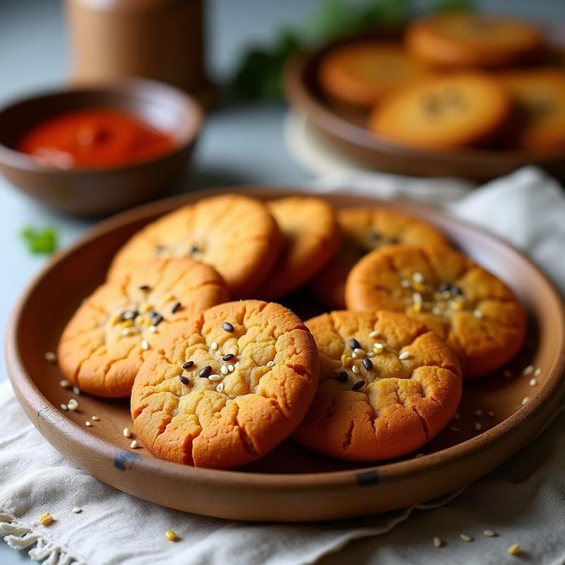 Galletas de Harina de Lentejas y Pimentón Ahumado: Snack Crujiente Sin Gluten en 15 Minutos