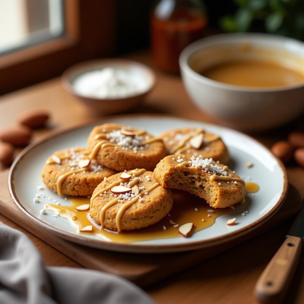 Galletas de Lentejas Rojos y Tahini con Sirop de Arce: Postre Proteico Sin Harina