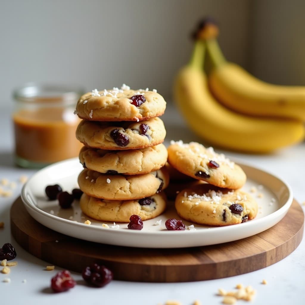 Galletas de Mantequilla de Maní y Plátano: Snack Vegano y Sin Azúcar para Tupper