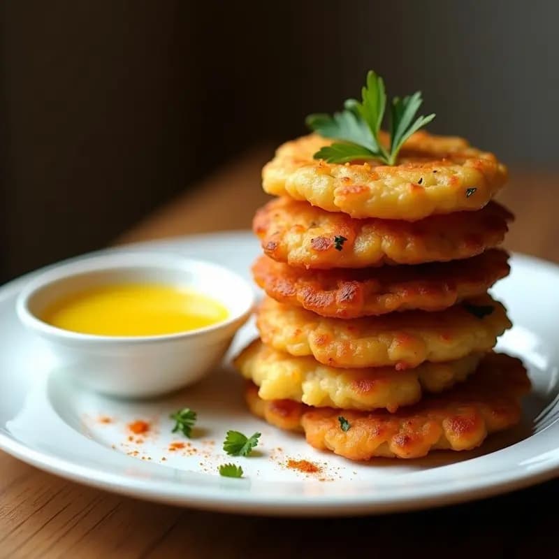 Galletas de Merluza y Patata con Dip de Azafrán: Aperitivo Español Keto en Airfryer
