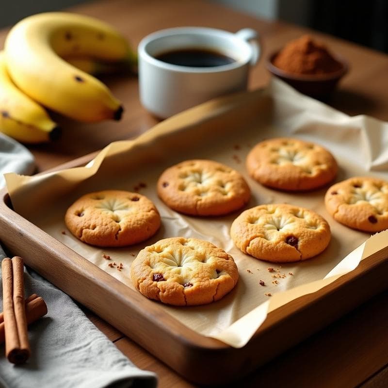 Galletas de Harina de Plátano y Canela: Snack Keto Sin Harina en 12 Minutos