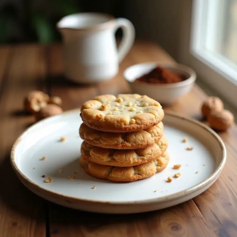 Galletas de Polvo de Café y Nueces: Snack Keto y Sin Azúcar para Tupper