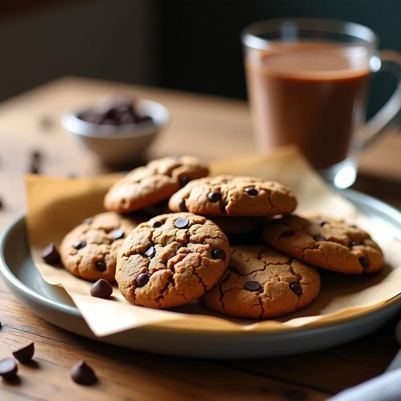 Galletas de Proteína de Cacao y Quinoa: Desayuno Keto Sin Harina