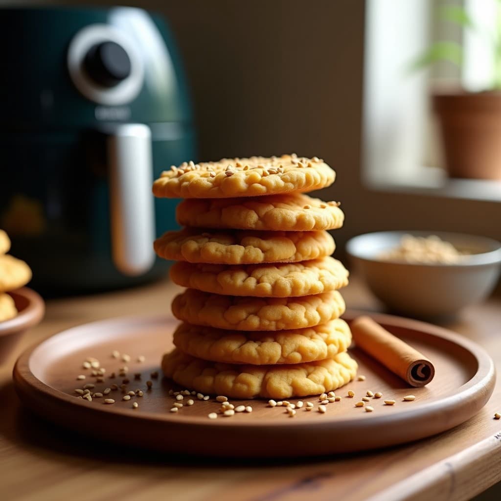 Galletas de Proteína de Cáñamo y Canela: Snack Vegano y Alto en Omega-3 en Airfryer