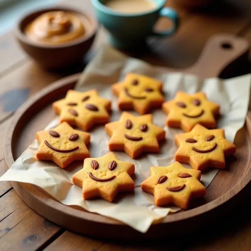 Galletas de Proteína de Guisante y Puré de Calabaza: Desayuno Keto con Forma de Emojis