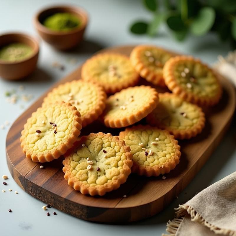Galletas de Proteína de Guisante y Matcha: Snack Keto Crujiente en Airfryer