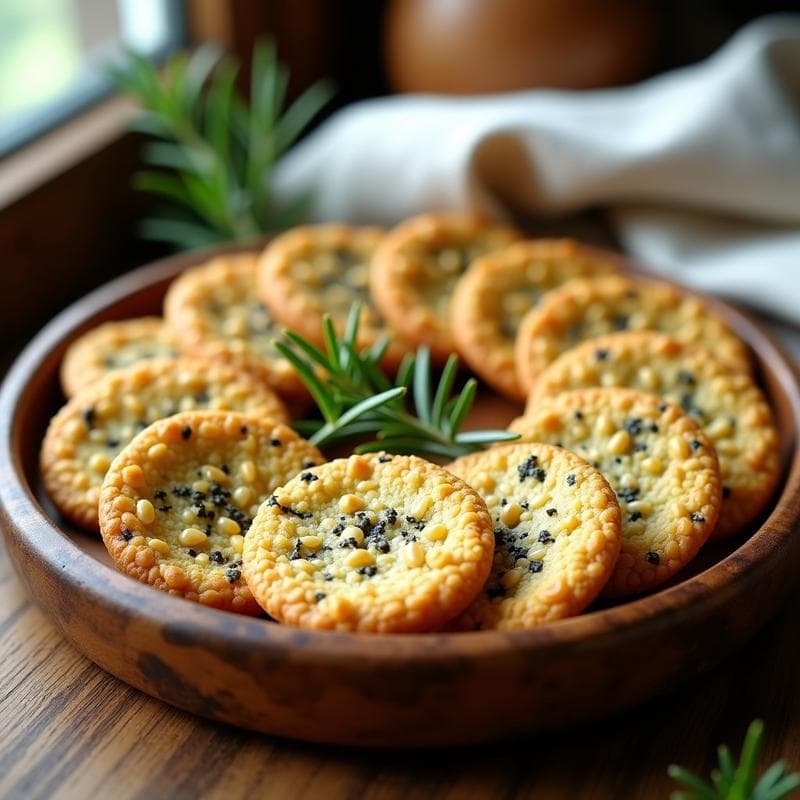 Galletas de Quinoa y Algas Espirulina: Aperitivo Crujiente Sin Gluten y Alto en Proteína