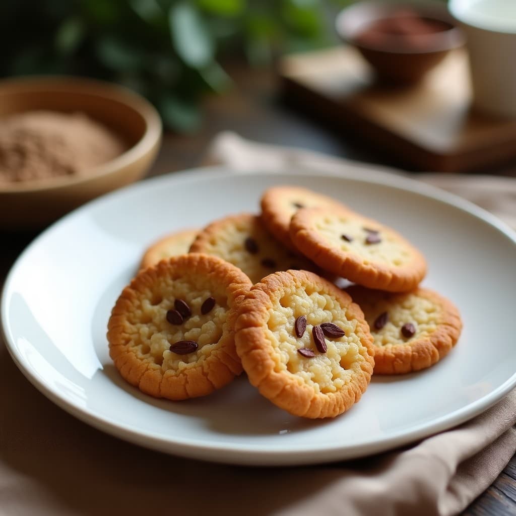 Galletas de Quinoa Puffs y Cacao: Snack Crujiente Keto para Niños