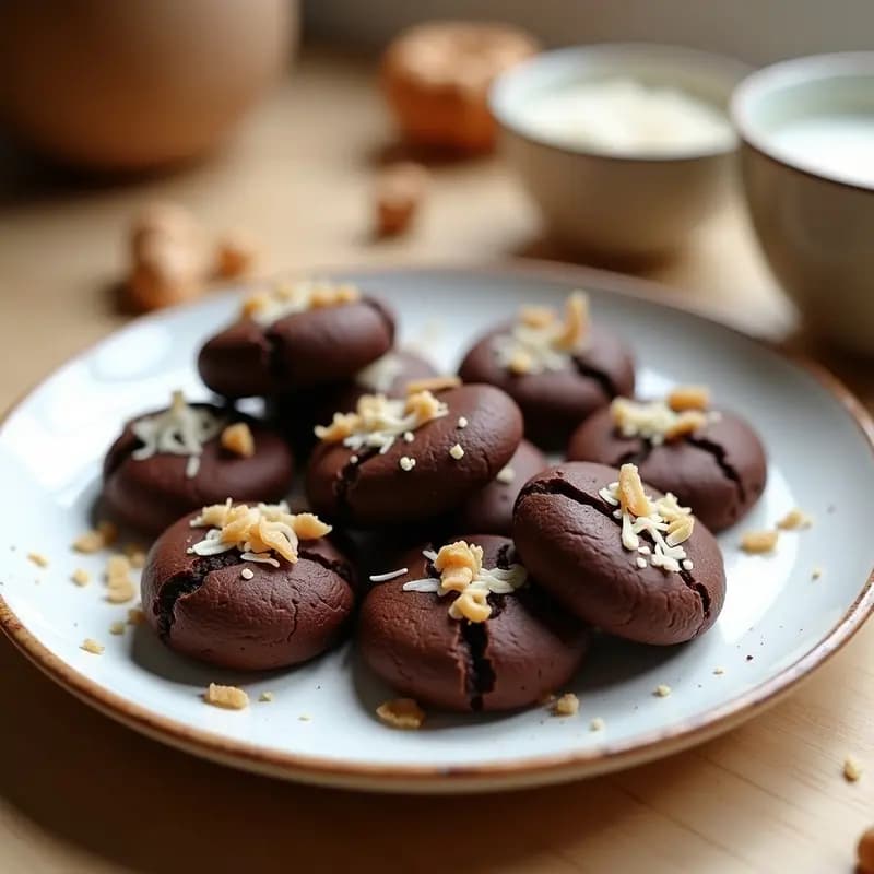 Galletas de Polvo de Hongos Reishi y Cacao: Snack Energético y Adaptógeno Sin Horno