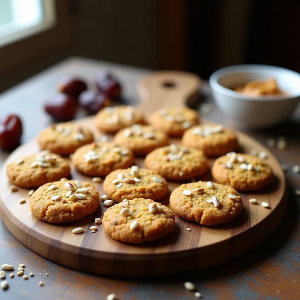 Galletas de Semillas de Calabaza y Miel de Dátil: Snack Keto Sin Horno