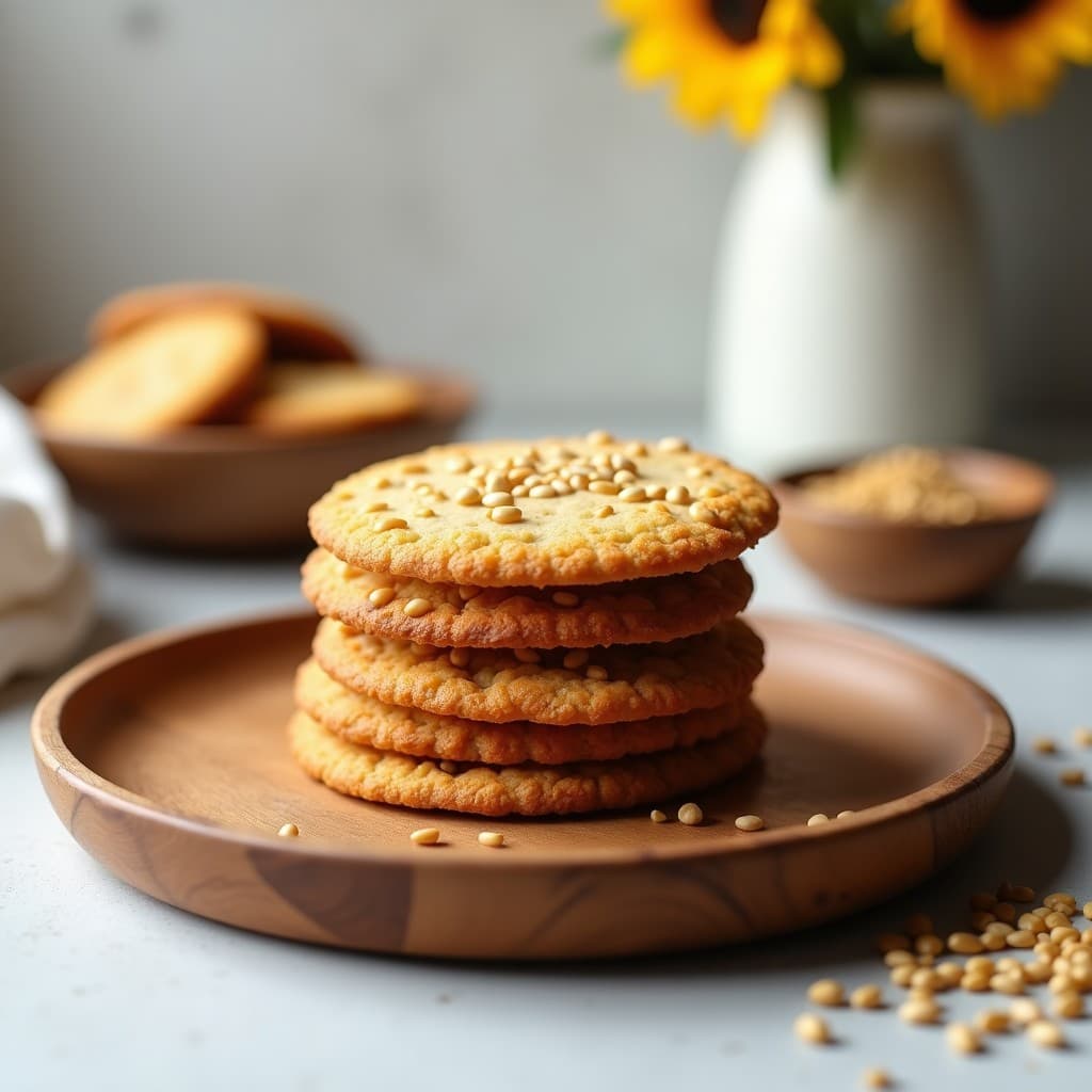 Galletas de Semillas de Girasol y Miso: Snack Salado Keto y Alto en Proteína