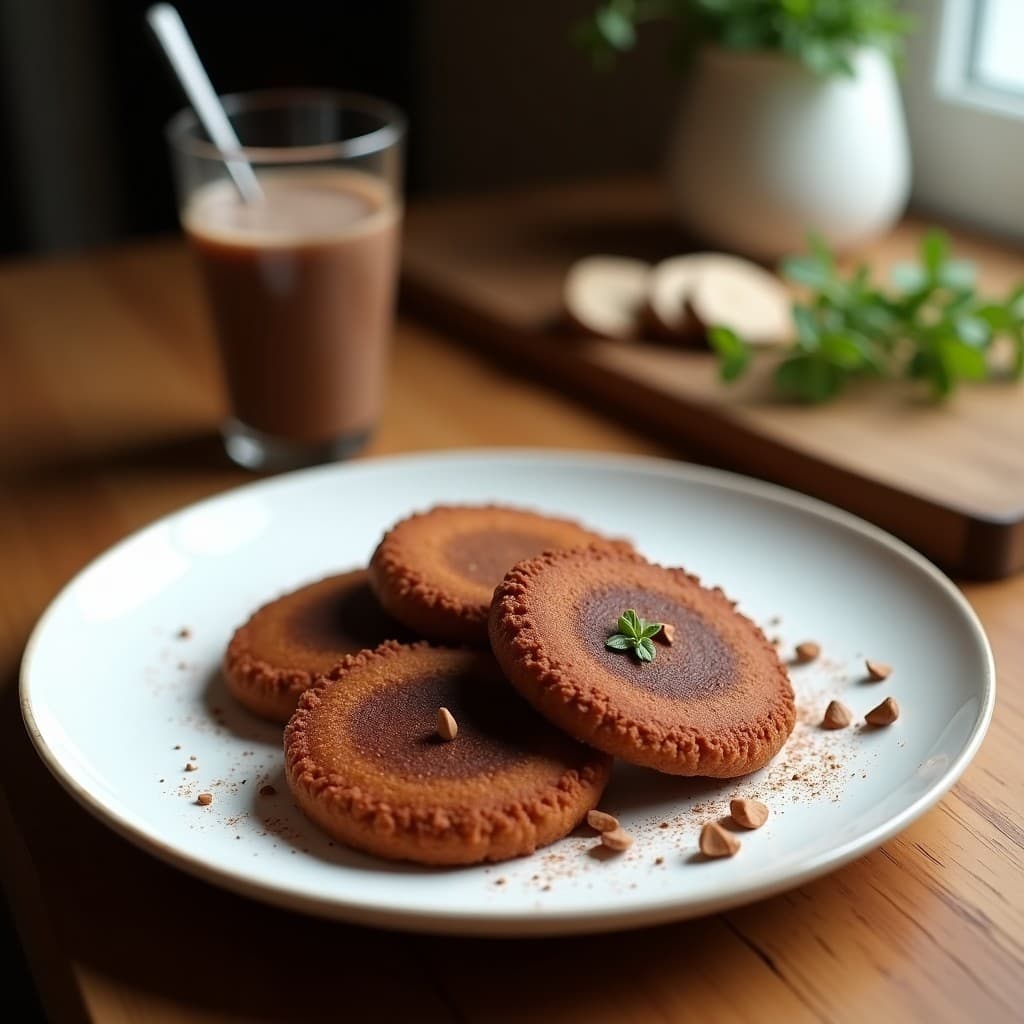 Galletas de Harina de Soja Texturizada y Cacao con Chips de Stevia: Postre Keto Sin Horno