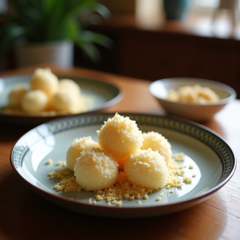 Galletas de Almidón de Tapioca y Coco Rallado: Snack Sin Gluten y Sin Azúcar con Esencia de Vainilla