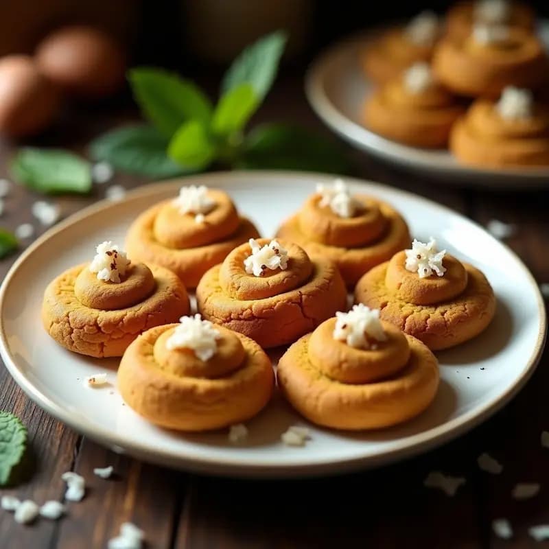 Galletas de Harina de Teff y Dátiles con Especias de Cardamomo: Snack Etíope Sin Azúcar