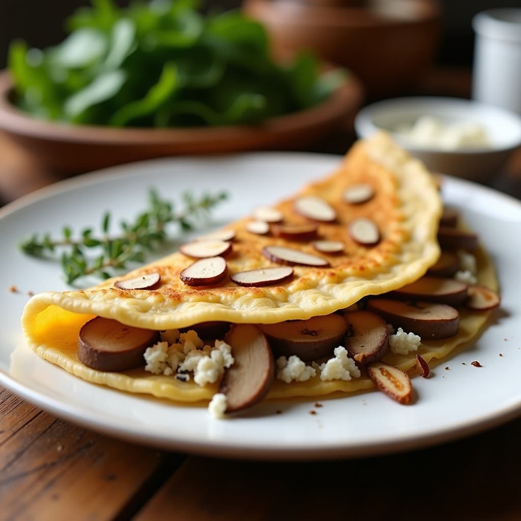 Gallette de Sarrassin con Ebly y Champiñones: Receta Francesa Sin Gluten en Sartén