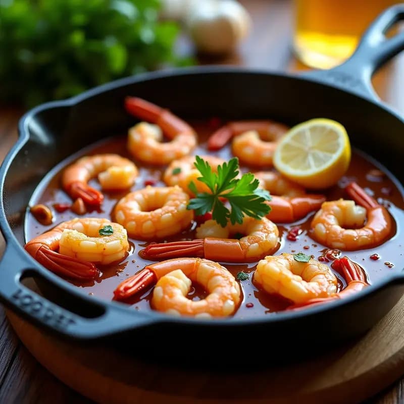 Gambas al Mojo de Ajo con Cerveza Negra: Receta Española en Sartén en 15 Minutos