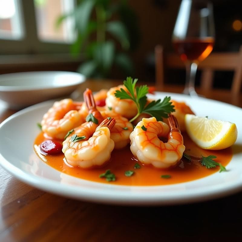 Gambas al Pil-Pil en Airfryer: Receta Sin Aceite y con Salsa Cremosa en 12 Minutos