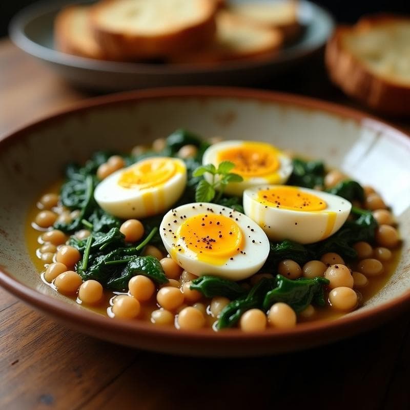 Garbanzos con Espinacas y Huevo Duro: Receta Andaluza Tradicional en 30 Minutos