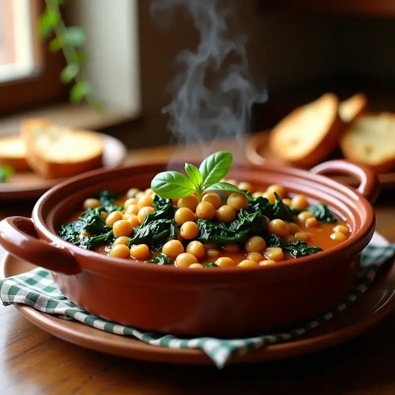 Garbanzos con Espinacas: Receta Andalusa Tradicional y Fácil