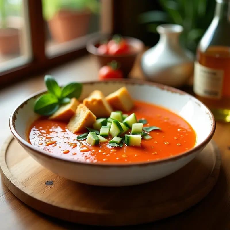 Gaspacho Andaluz Helado: Receta en Airfryer Sin Horno y en 15 Minutos