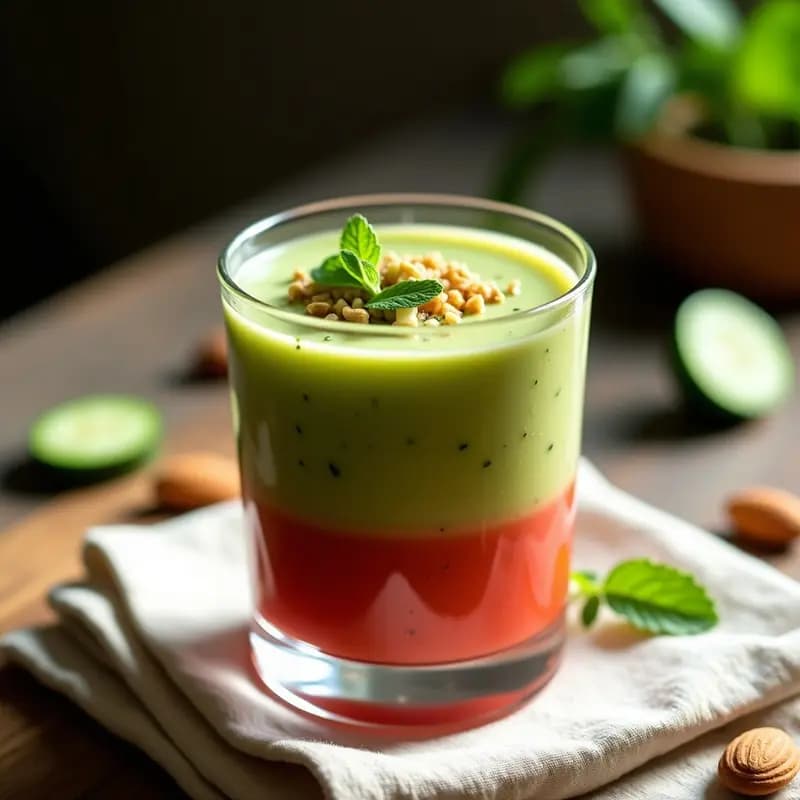 Gaspacho Andaluz con Pepino y Almendras: Receta Fresca y Nutritiva en 15 Minutos