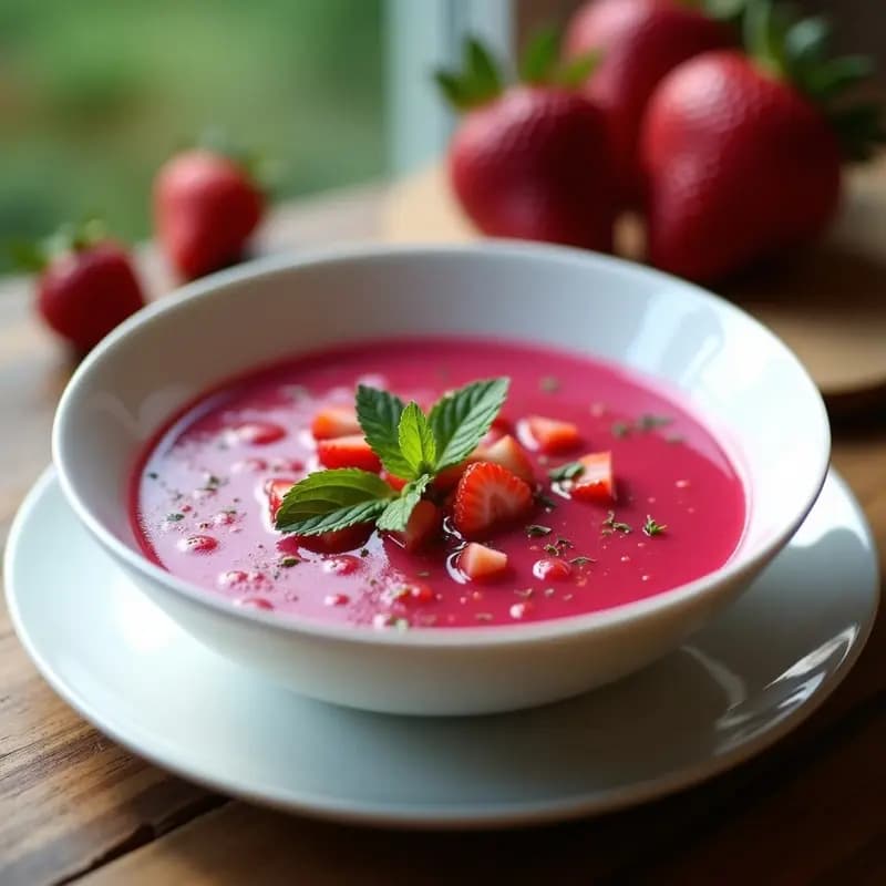 Gaspacho de Remolacha y Fresas: Receta Refrescante y Sin Gluten para el Verano