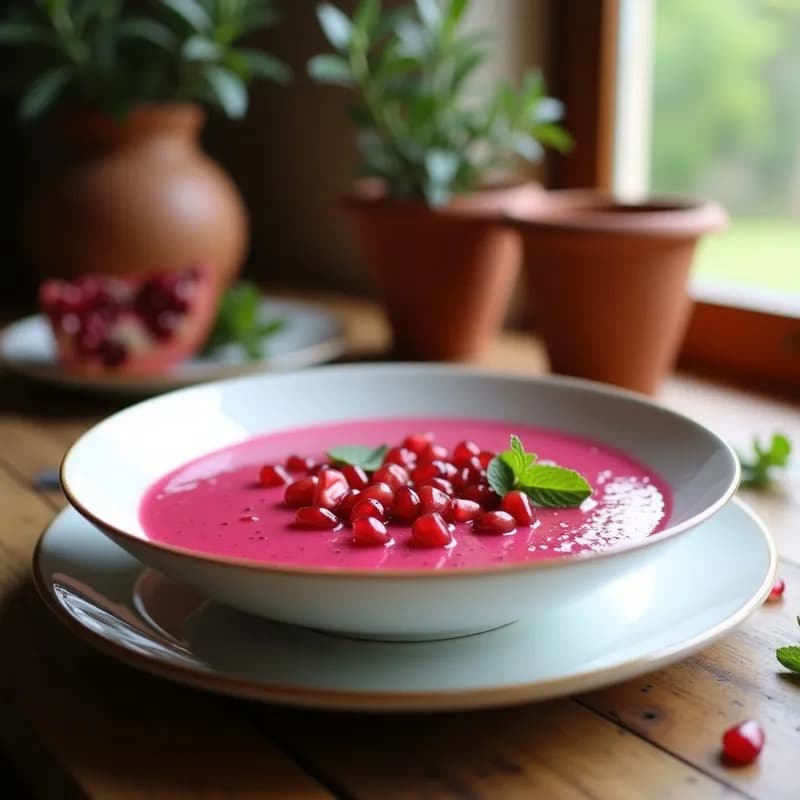 Gaspacho de Remolacha y Granada: Receta Andaluza Fresca y Antioxidante