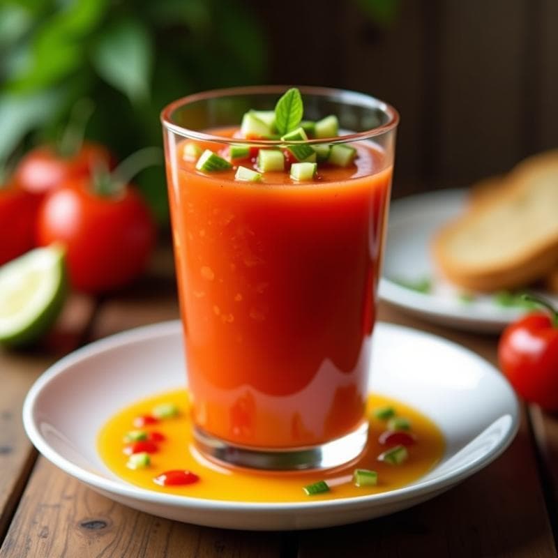 Gaspacho Andaluz Auténtico: Receta con Tomate y Pimiento en Conserva sin Cocinar