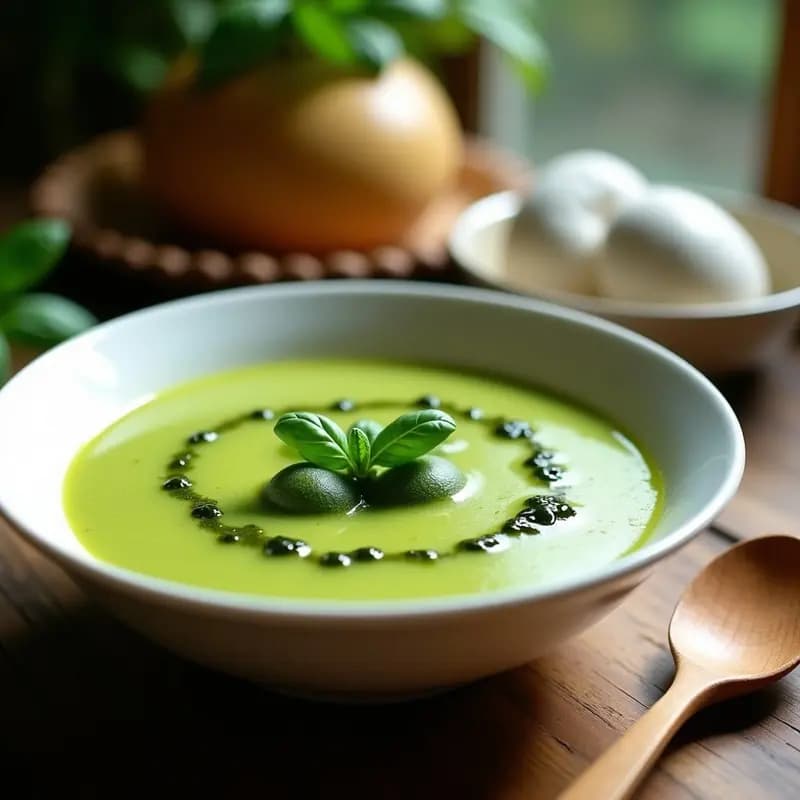 Gaspatxo de Sandía y Pepino con Vinagreta de Albahaca: Receta Andaluza Refrescante Sin Gluten