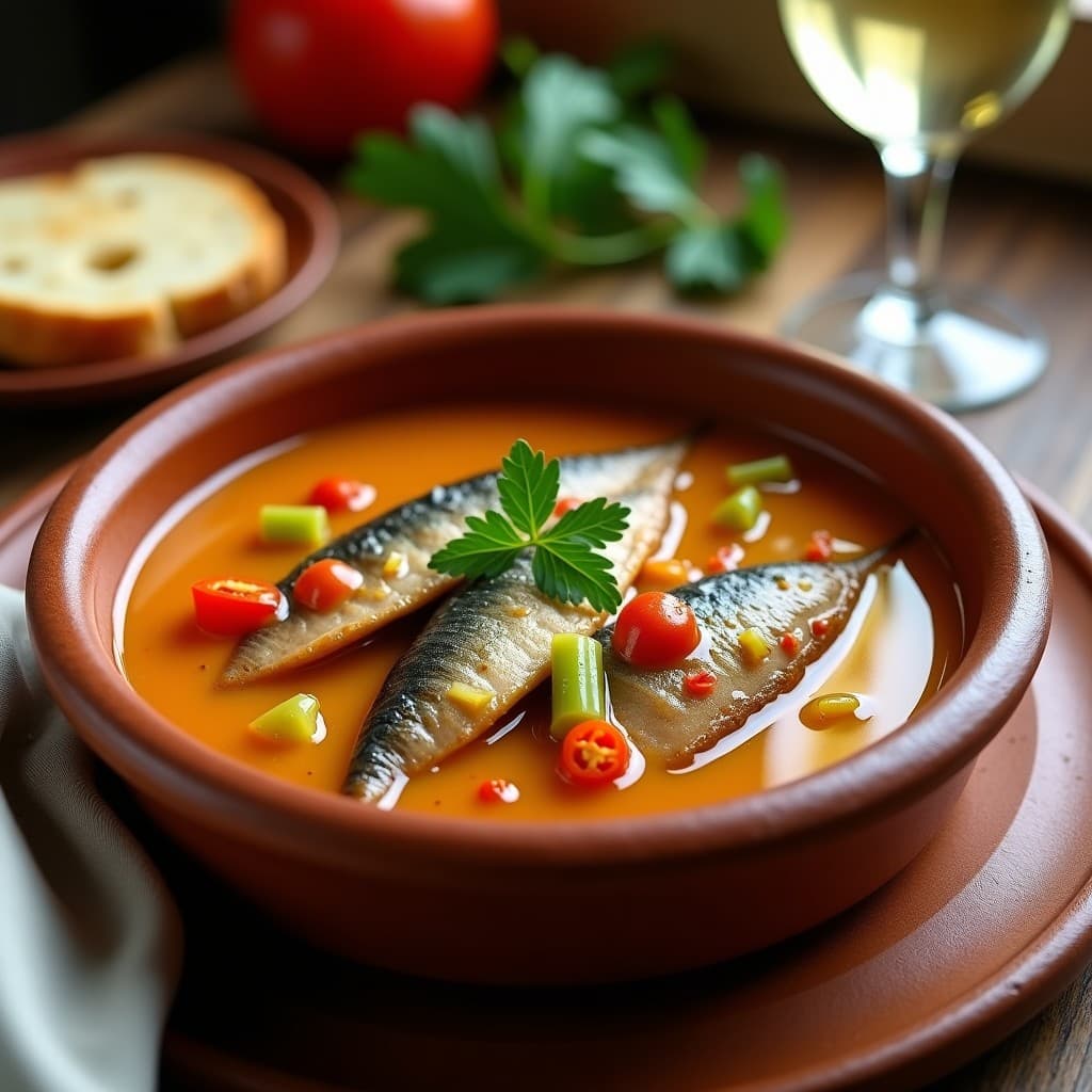 Gazpacho de Sardinas Encurtidas: Receta Andaluza en Olla Express en 15 Minutos