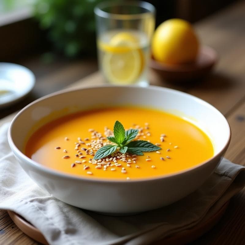Gazpacho de Lentejas Rojos con Cúrcuma: Receta Fría en Thermomix con Toque Antiinflamatorio