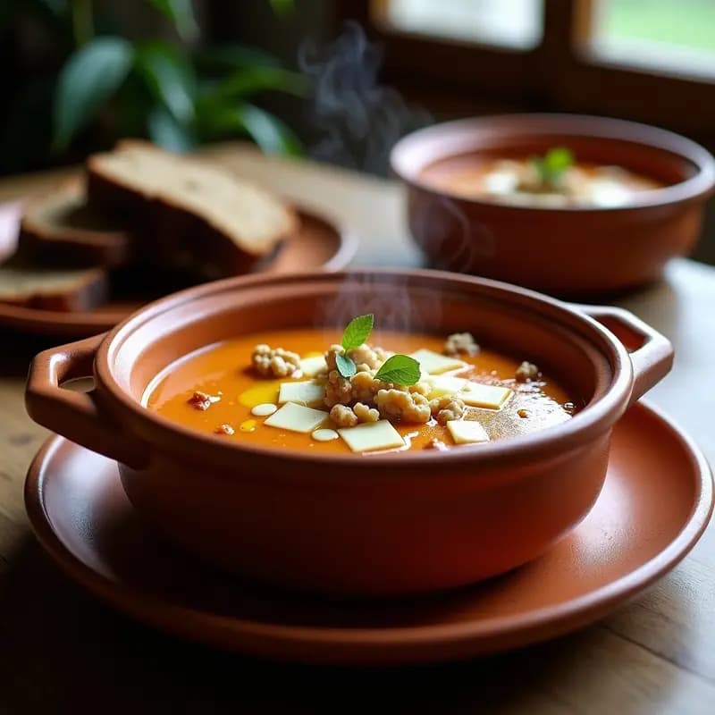 Gazpacho Asturiano con Queso Cabrales y Nueces: Receta Tradicional en 20 Minutos