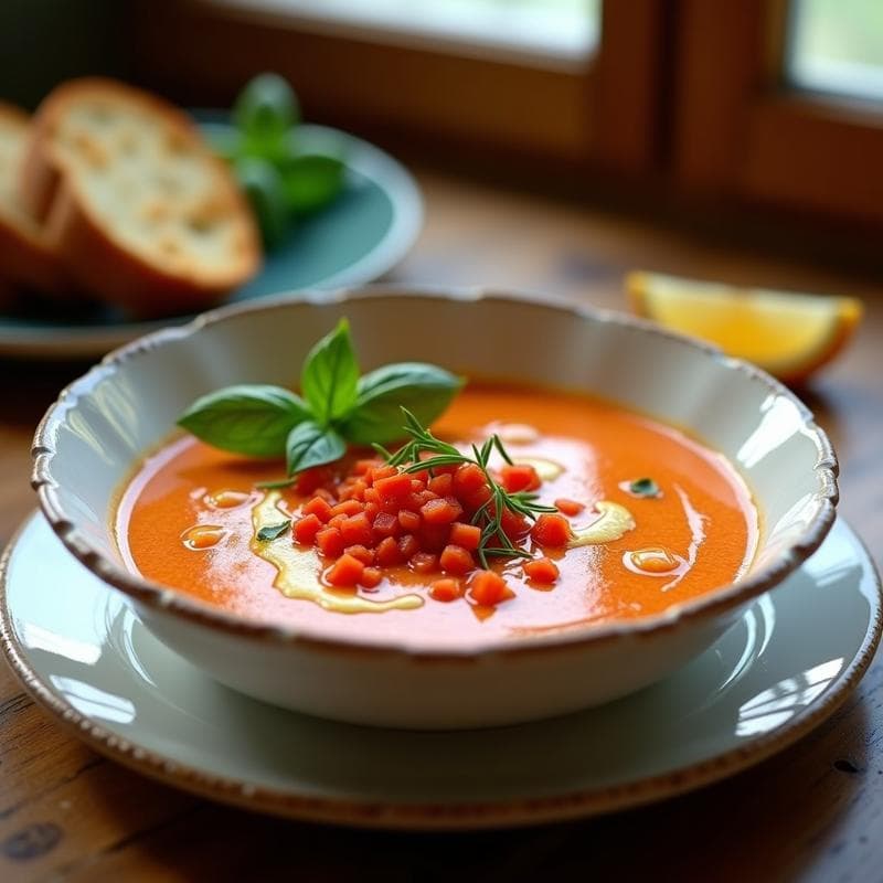 Gazpacho de Pimiento Asado: Receta Tradicional Andaluza con Toque Ahumado y Sin Gluten