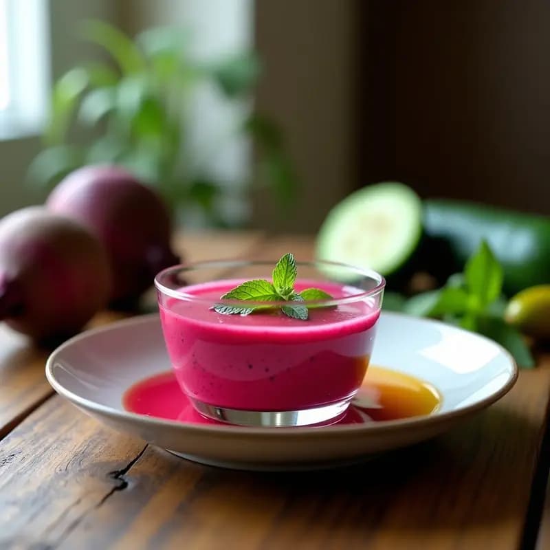Gazpacho de Remolacha: Receta Vegana en Airfryer con Toque Picante y Fresco