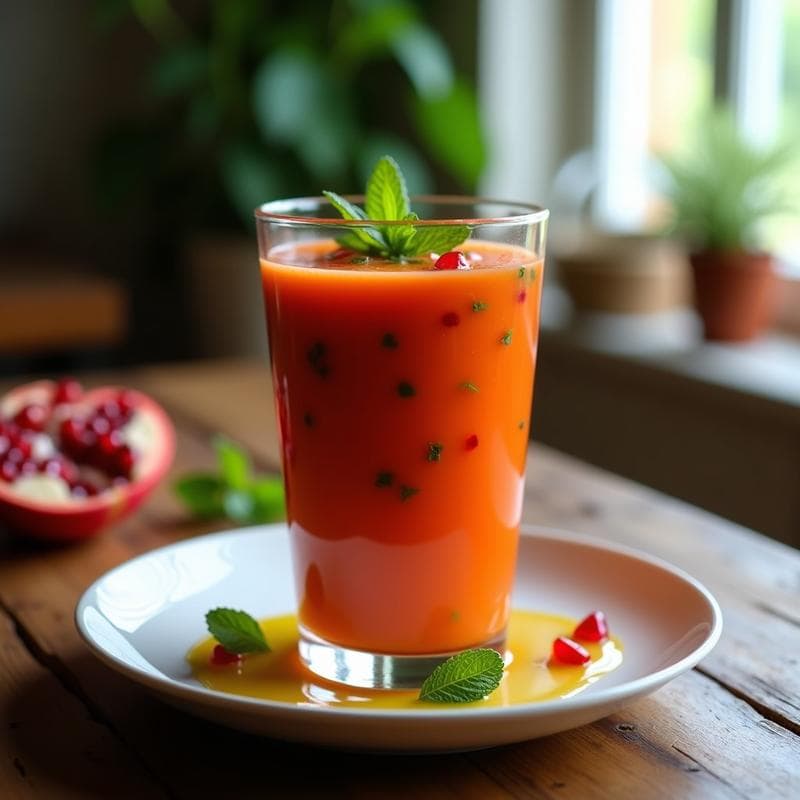 Gazpacho Anduz de Granada y Pimiento: Receta Vegana en Airfryer con Toque Ácido