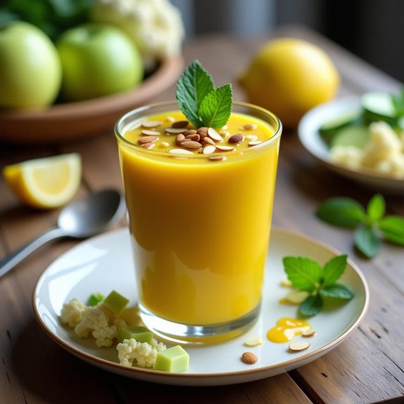 Gazpacho de Coliflor y Cúrcuma: Receta Vegana de Verano en 15 Minutos sin Cocinar