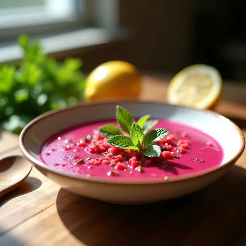 Gazpacho de Remolacha y Apio: Receta Vegana Fría y Desintoxicante en 15 Minutos